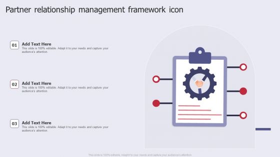 Partner Relationship Management Framework Icon Professional PDF