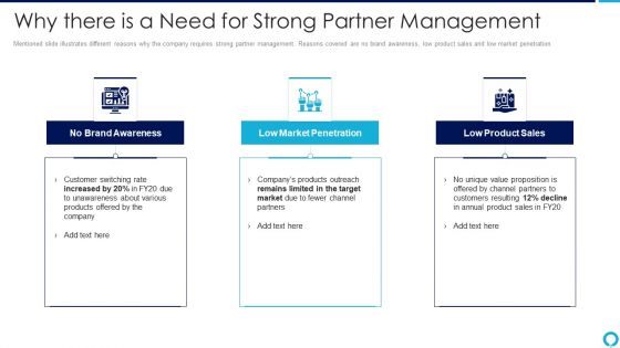 Partnership Management Strategies Why There Is A Need For Strong Partner Management Download PDF