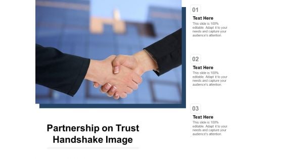 Partnership On Trust Handshake Image Ppt PowerPoint Presentation Styles Example