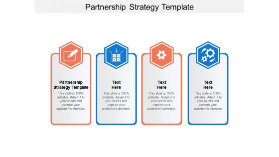 Partnership Strategy Template Ppt PowerPoint Presentation Ideas Microsoft Cpb
