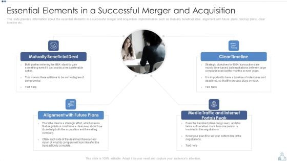 Partnership Tactical Plan To Promote Expansion And Value Formation Essential Elements In A Successful Merger And Acquisition Rules PDF Partnership Tactical Plan To Promote Expansion And Value Formation Essential Elements In A Successful Merger And Acquisition Rules PDF