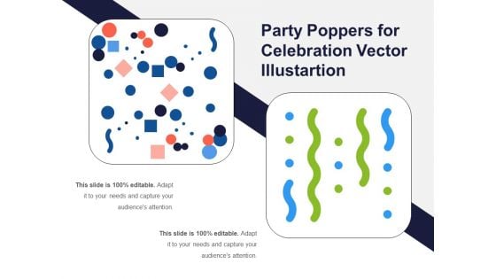 Party Poppers For Celebration Vector Illustartion Ppt PowerPoint Presentation Gallery Clipart Images PDF