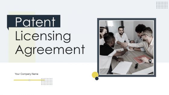 Patent Licensing Agreement Ppt PowerPoint Presentation Complete Deck With Slides