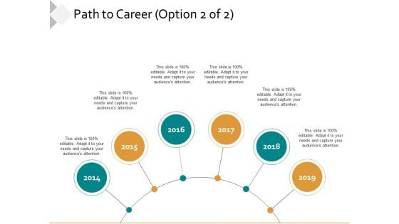 Path To Career Ppt PowerPoint Presentation Icon Clipart