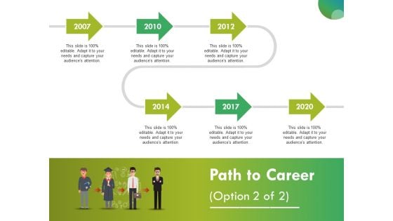 Path To Career Ppt PowerPoint Presentation Outline Layout