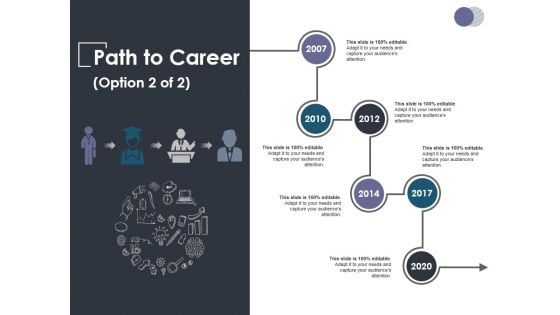 Path To Career Ppt PowerPoint Presentation Show Gridlines