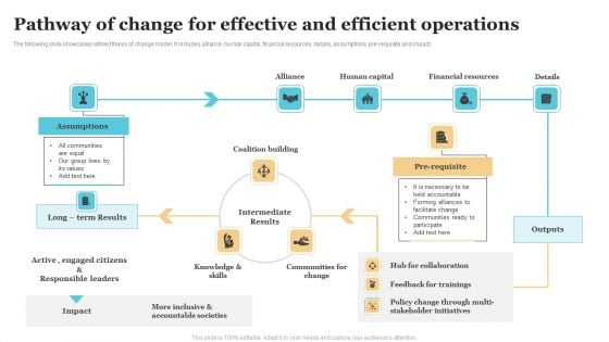 Pathway Of Change For Effective And Efficient Operations Download PDF