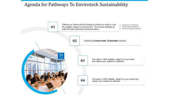 Pathways To Envirotech Sustainability Agenda For Pathways To Envirotech Sustainability Inspiration PDF