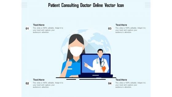 Patient Consulting Doctor Online Vector Icon Ppt PowerPoint Presentation Icon Styles PDF