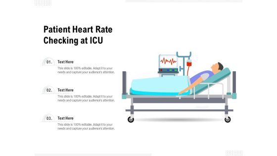 Patient Heart Rate Checking At ICU Ppt PowerPoint Presentation Professional Mockup PDF