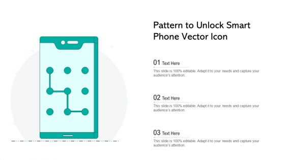 Pattern To Unlock Smart Phone Vector Icon Ppt Slide Download PDF