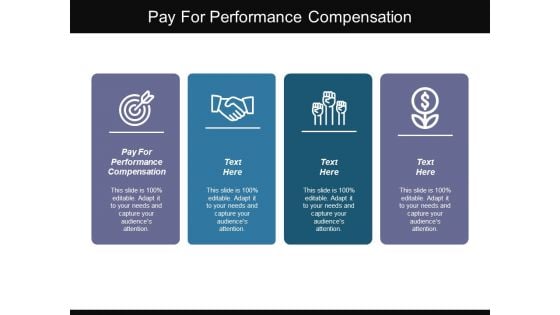 Pay For Performance Compensation Ppt PowerPoint Presentation Inspiration Show