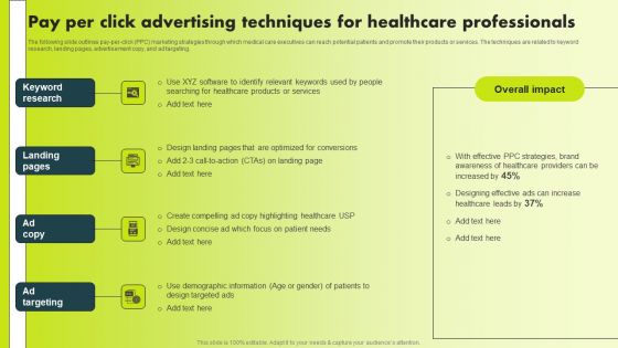 Pay Per Click Advertising Techniques For Healthcare Professionals Designs PDF Pay Per Click Advertising Techniques For Healthcare Professionals Designs PDF