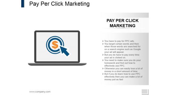 Pay Per Click Marketing Ppt PowerPoint Presentation Portfolio Slides