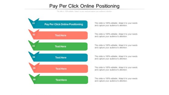 Pay Per Click Online Positioning Ppt PowerPoint Presentation Portfolio Summary Cpb Pdf