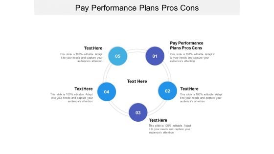 Pay Performance Plans Pros Cons Ppt PowerPoint Presentation Icon Styles Cpb