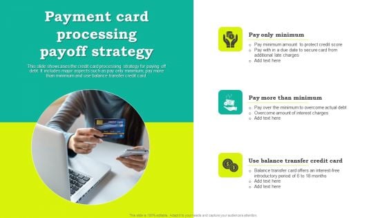 Payment Card Processing Payoff Strategy Clipart PDF