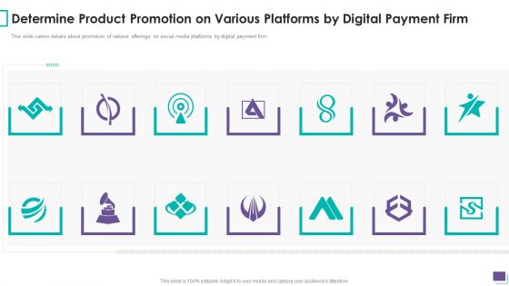 Payment Gateway Firm Determine Product Promotion On Various Platforms By Digital Template PDF