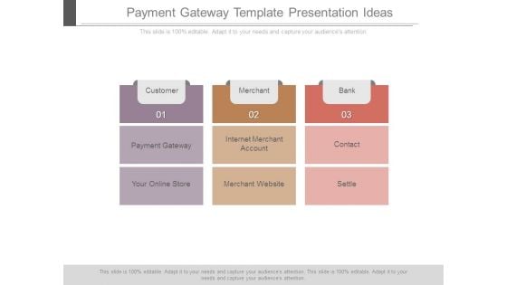 Payment Gateway Template Presentation Ideas