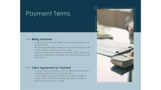 Payment Terms Agreement Ppt PowerPoint Presentation Show Outfit