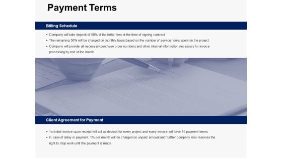 Payment Terms Schedule Ppt PowerPoint Presentation Slides Graphics