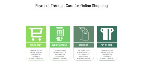 Payment Through Card For Online Shopping Ppt PowerPoint Presentation Gallery Vector PDF