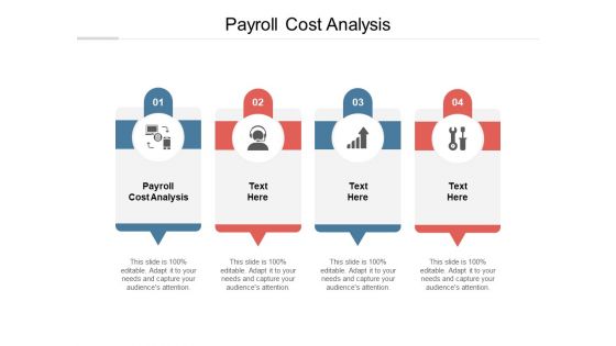 Payroll Cost Analysis Ppt PowerPoint Presentation Portfolio Show Cpb