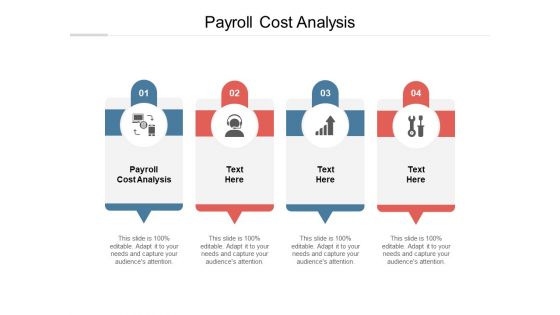 Payroll Cost Analysis Ppt PowerPoint Presentation Portfolio Show Cpb