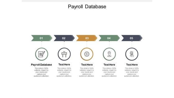 payroll database ppt powerpoint presentation gallery topics cpb