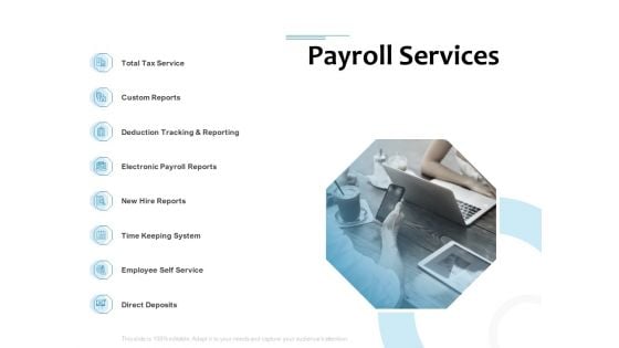 Payroll Outsourcing Service Payroll Services Ppt Infographics Backgrounds PDF