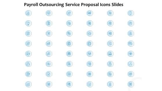 Payroll Outsourcing Service Proposal Icons Slides Ppt Professional Inspiration PDF