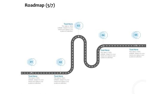 Payroll Outsourcing Service Roadmap Five Stage Process Ppt Show Mockup PDF