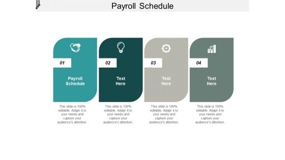Payroll Schedule Ppt PowerPoint Presentation Layouts Icon Cpb
