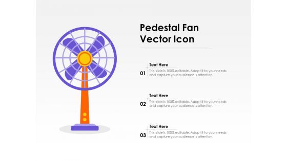 Pedestal Fan Vector Icon Ppt PowerPoint Presentation File Layout PDF