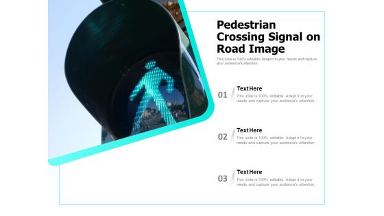 Pedestrian Crossing Signal On Road Image Ppt PowerPoint Presentation File Aids PDF