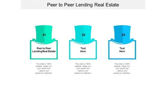 Peer To Peer Lending Real Estate Ppt PowerPoint Presentation Infographic Template Microsoft Cpb