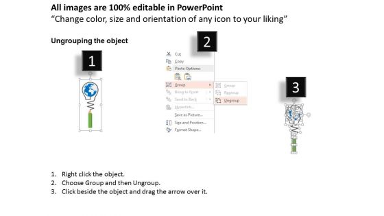 Pencil Drawing With Globe And Icons Powerpoint Template