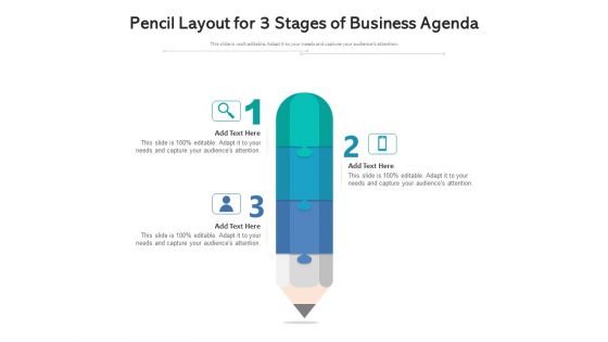 Pencil Layout For 3 Stages Of Business Agenda Ppt PowerPoint Presentation Gallery Influencers PDF Pencil Layout For 3 Stages Of Business Agenda Ppt PowerPoint Presentation Gallery Influencers PDF