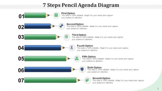 Pencil Program Infographic Agenda Ppt PowerPoint Presentation Complete Deck