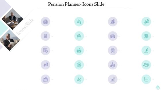 Pension Planner Icons Slide Formats PDF