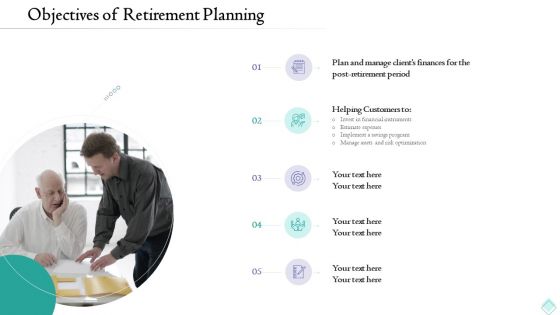 Pension Planner Objectives Of Retirement Planning Formats PDF