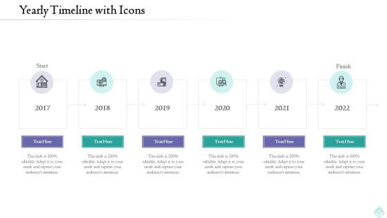 Pension Planner Yearly Timeline With Icons Formats PDF