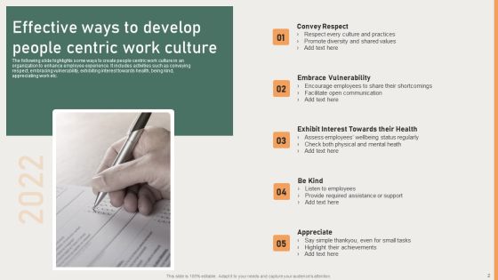 People Centric Work Culture Ppt PowerPoint Presentation Complete With Slides Slide02