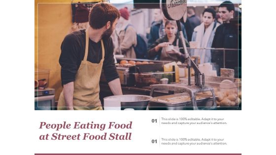 People Eating Food At Street Food Stall Ppt PowerPoint Presentation Icon Styles PDF