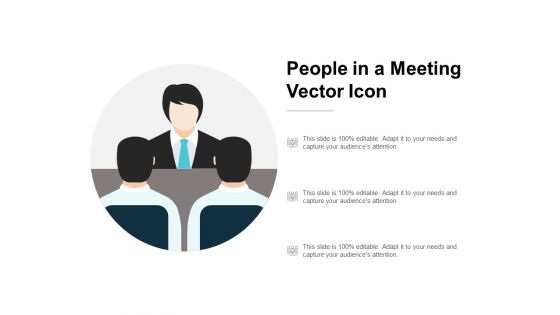 People In A Meeting Vector Icon Ppt PowerPoint Presentation Ideas