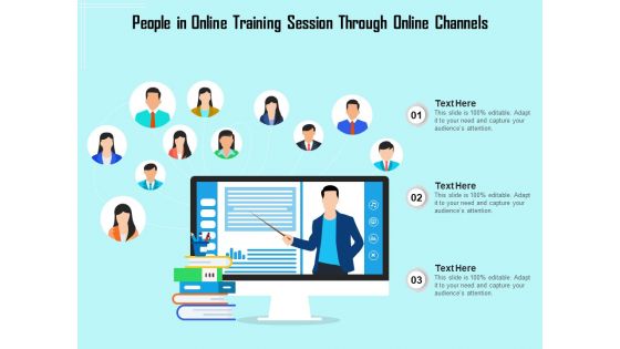 People In Online Training Session Through Online Channels Ppt PowerPoint Presentation Gallery Graphics Download PDF