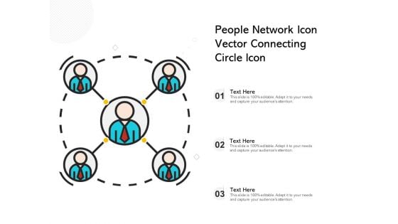 People Network Icon Vector Connecting Circle Icon Ppt PowerPoint Presentation Portfolio Topics PDF