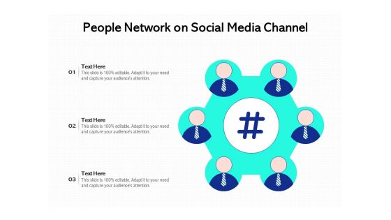 People Network On Social Media Channel Ppt PowerPoint Presentation Model Example PDF