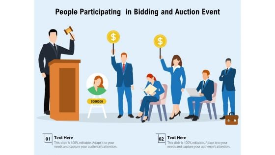 People Participating In Bidding And Auction Event Ppt PowerPoint Presentation File Professional PDF