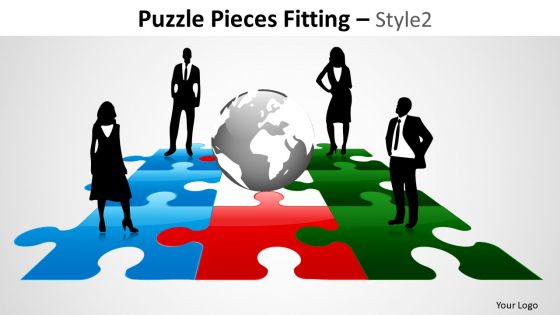 People Puzzle Pieces Fitting PowerPoint Slides And Ppt Diagram Templates